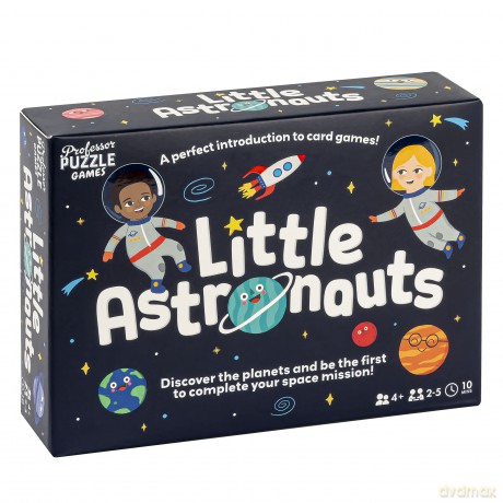 Professor Puzzle | Little Astronauts | Card Game | Ages 4+ | 2-5 Players | 10 Minutes Playing Time [KSIĄŻKA]