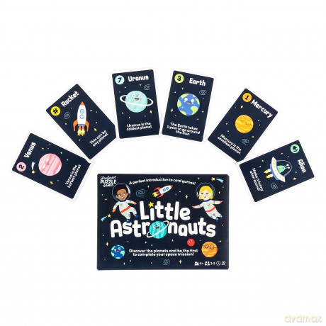 Professor Puzzle | Little Astronauts | Card Game | Ages 4+ | 2-5 Players | 10 Minutes Playing Time [KSIĄŻKA]