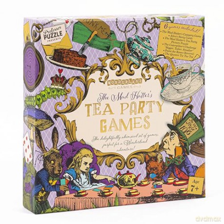Professor Puzzle | Mad Hatter's Tea Party Games Set | Ages 7+ | 1+ Players [KSIĄŻKA]