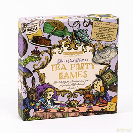 Professor Puzzle | Mad Hatter's Tea Party Games Set | Ages 7+ | 1+ Players [KSIĄŻKA]