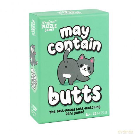 Professor Puzzle | May Contain Butts | Card Game | Ages 6+ | 2-6 Players | 15 Minutes Playing Time [KSIĄŻKA]