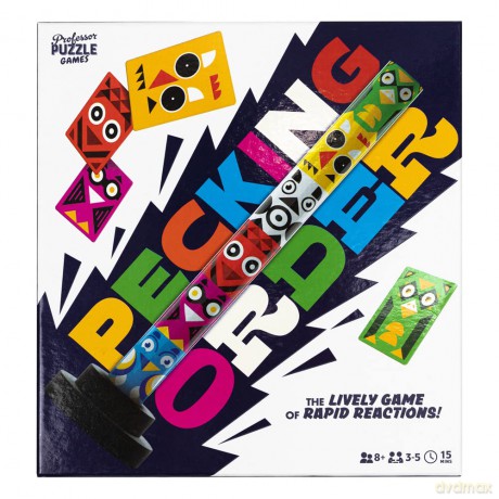Professor Puzzle | Pecking Order | Card Game | Ages 8+ | 3-5 Players,Yellow [KSIĄŻKA]