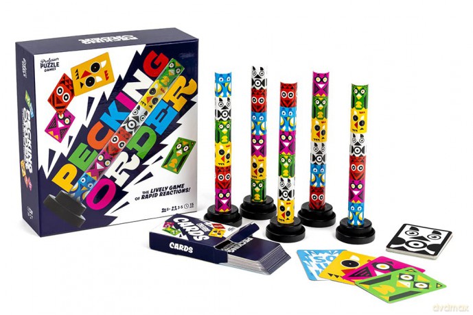 Professor Puzzle | Pecking Order | Card Game | Ages 8+ | 3-5 Players,Yellow [KSIĄŻKA]