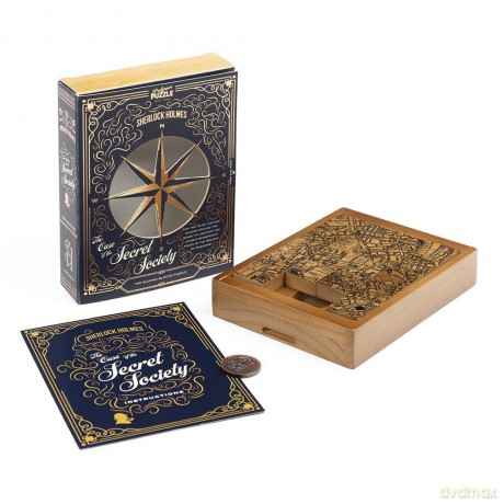 Professor Puzzle | Sherlock Holmes: The Case of the Secret Society | Puzzle Game | Ages 12+ | 1+ Players [KSIĄŻKA]