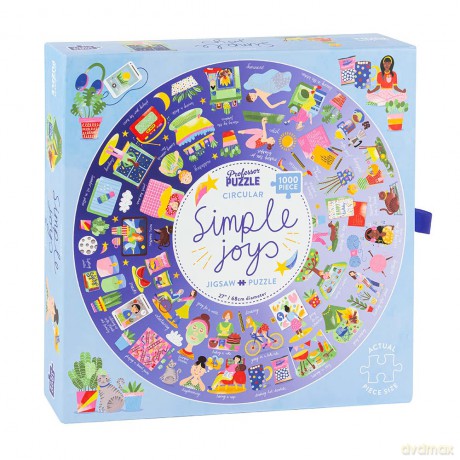 Professor Puzzle | The Simple Joys - 1,000 Piece Jigsaw | Puzzle | Ages 12+ | 1+ Players [PUZZLE]