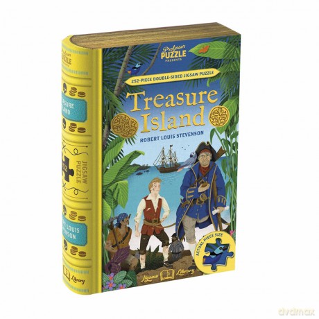 Professor Puzzle | Treasure Island (252-Piece Puzzle) | Puzzle | Ages 8+ | 1+ Players [PUZZLE]