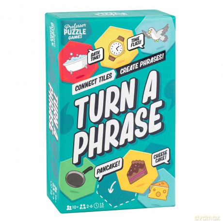 Professor Puzzle | Turn A Phrase | Strategy Game | Ages 10+ | 2-6 Players | 15 Minutes Playing Time [KSIĄŻKA]