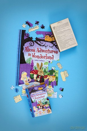 Professor PUZZLE Alice in Wonderland Jigsaw Puzzle - 252 piece double-sided Jigsaw [PUZZLE]