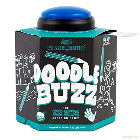 Professor Puzzle Doodle Buzz - Drawing Party Game with Button Buzzer - Artistic family game [KSIĄŻKA]