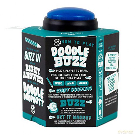 Professor Puzzle Doodle Buzz - Drawing Party Game with Button Buzzer - Artistic family game [KSIĄŻKA]