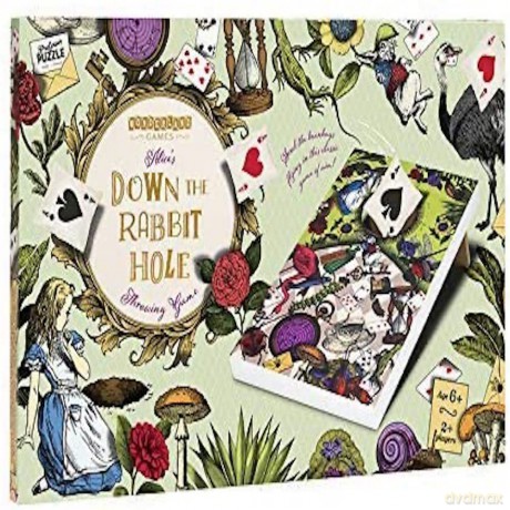 Professor PUZZLE Down the Rabbit Hole - Alice in Wonderland Themed Corn Hole Game/Bean Bag Toss Game [KSIĄŻKA]