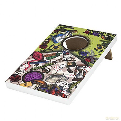 Professor PUZZLE Down the Rabbit Hole - Alice in Wonderland Themed Corn Hole Game/Bean Bag Toss Game [KSIĄŻKA]