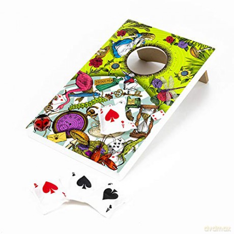 Professor PUZZLE Down the Rabbit Hole - Alice in Wonderland Themed Corn Hole Game/Bean Bag Toss Game [KSIĄŻKA]