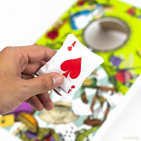 Professor PUZZLE Down the Rabbit Hole - Alice in Wonderland Themed Corn Hole Game/Bean Bag Toss Game [KSIĄŻKA]