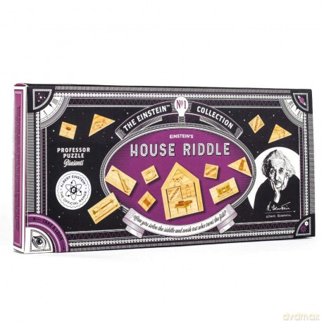 Professor Puzzle Einstein's House Riddle - Brain Teaser Puzzle - 3D Wooden Puzzle [PUZZLE]