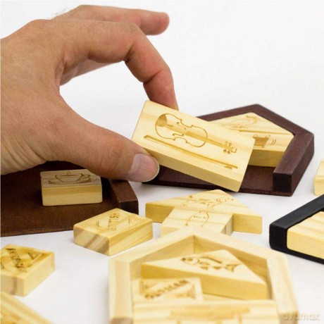 Professor Puzzle Einstein's House Riddle - Brain Teaser Puzzle - 3D Wooden Puzzle [PUZZLE]