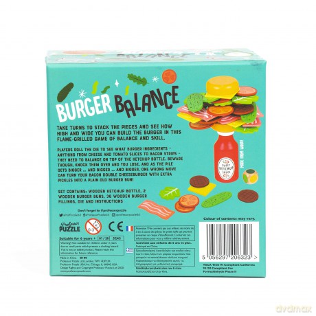 Professor PUZZLE Foodie Games - Burger Balance [KSIĄŻKA]