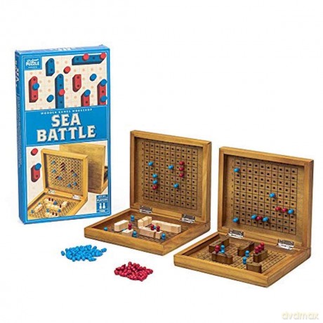 Professor PUZZLE Sea Battle - A wooden take on the traditional 2 play board game, sink your opponents battleships - Sea Battle [KSIĄŻKA]