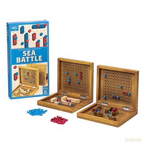 Professor PUZZLE Sea Battle - A wooden take on the traditional 2 play board game, sink your opponents battleships - Sea Battle [KSIĄŻKA]