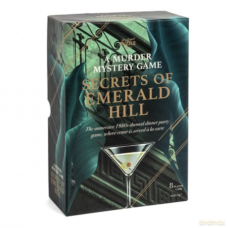 Professor PUZZLE Secrets of Emerald Hill - Unique 1980's themed murder mystery game [KSIĄŻKA]