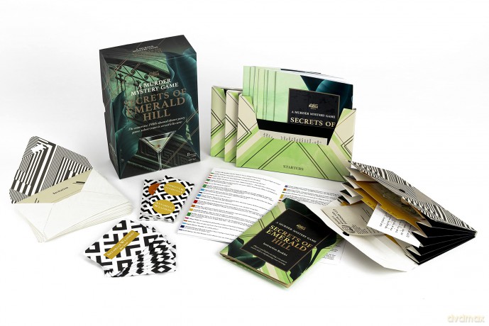 Professor PUZZLE Secrets of Emerald Hill - Unique 1980's themed murder mystery game [KSIĄŻKA]