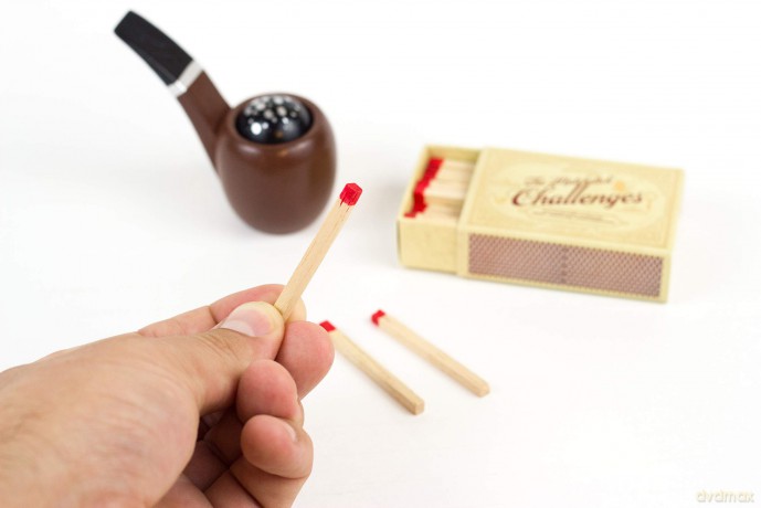 Professor PUZZLE Sherlock Holmes - The case of the Smoking Pipe - Mystery Puzzle/Matchstick Challenge set [KSIĄŻKA]