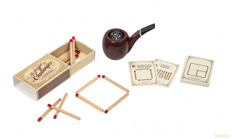 Professor PUZZLE Sherlock Holmes - The case of the Smoking Pipe - Mystery Puzzle/Matchstick Challenge set [KSIĄŻKA]