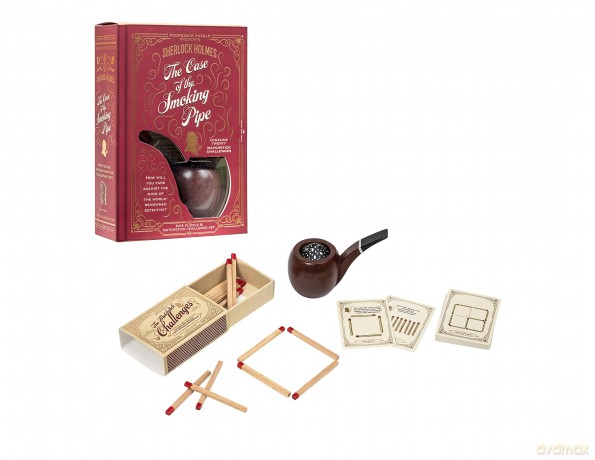 Professor PUZZLE Sherlock Holmes - The case of the Smoking Pipe - Mystery Puzzle/Matchstick Challenge set [KSIĄŻKA]