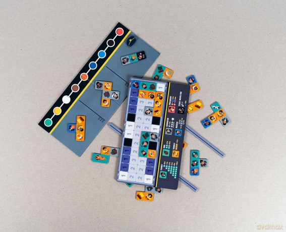 Professor PUZZLE Subway Squeeze | Board Game | Ages 12+ | 2-4 Players | 30 Minutes Playing Time, Blue (PROPPG7903) [KSIĄŻKA]