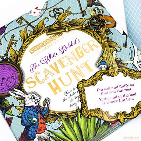 Professor PUZZLE The White Rabbit's Scavenger Hunt Alice in Wonderland themed Treasure Hunt for the whole family. [KSIĄŻKA]