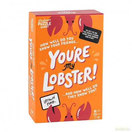 Professor PUZZLE You're My Lobster Board Game Ages 12+ 2-6 Players 20 Minutes Playing Time, PROPPG7904, Orange [KSIĄŻKA]