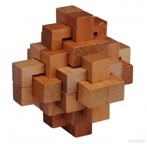 Professor Puzzles Great Minds Brain Teaser Puzzle Set - 3 Piece Set of 3D Wooden Brain Teaser Puzzles [GRA]