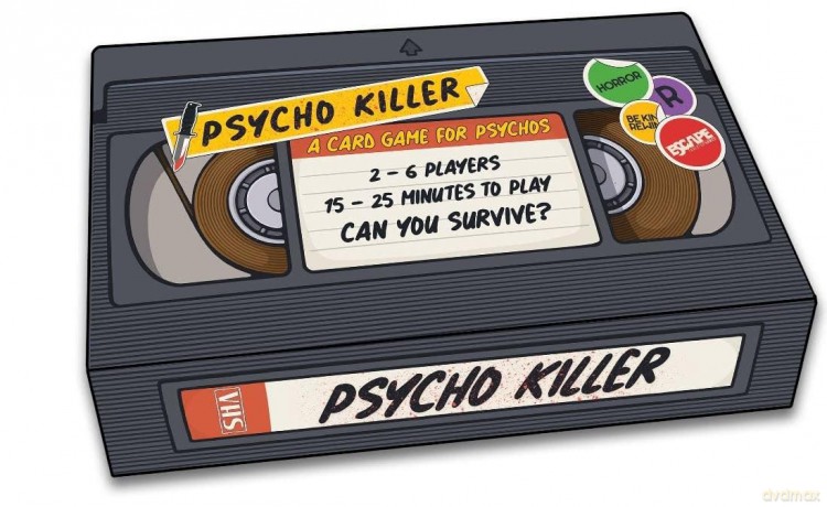 Psycho Killer: The Card Game - a fast-paced, strategic and hilarious game based on your favourite retro horror and slasher films, for ages 15 to Adult [KSIĄŻKA]