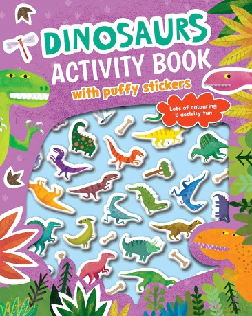 Puffy Sticker Book - Dinosaurs [KSIĄŻKA]