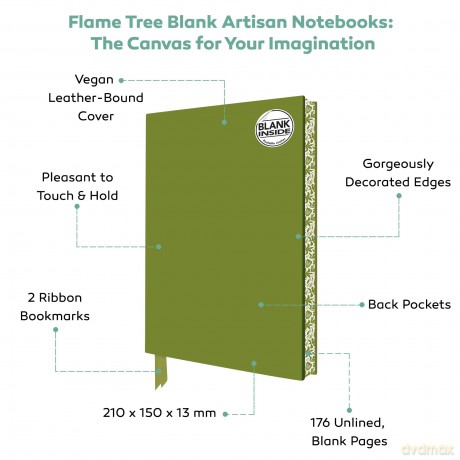 Purple Blank Artisan Notebook (Flame Tree Journals) (Blank Artisan Notebooks) - Flame Tree Studio [KSIĄŻKA]
