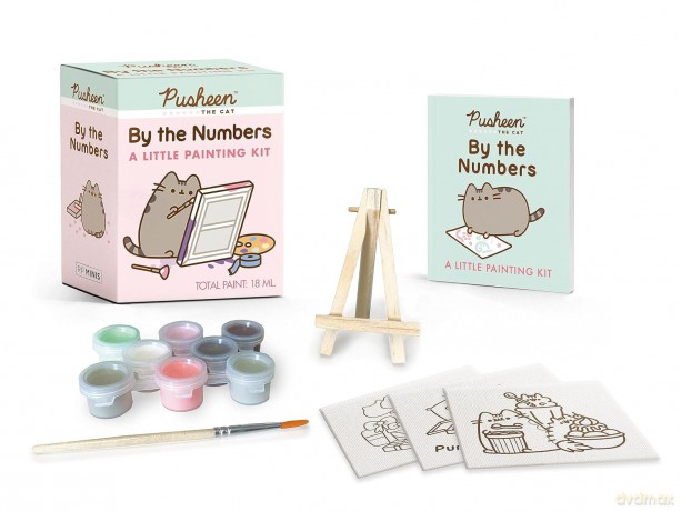 Pusheen by the Numbers: A Little Painting Kit (Rp Minis) - Claire Belton [KSIĄŻKA]