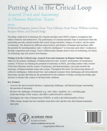 Putting AI in the Critical Loop: Assured Trust and Autonomy in Human-Machine Teams - Jeff Kinney [KSIĄŻKA]