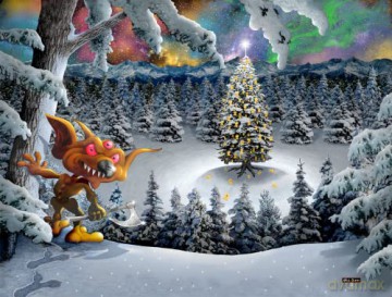 Puzzles For Adults - Grymnitt And The Teddy Bear Tree - Mike Jupp 1000 Piece Jigsaw Puzzle | Made In Britain | Thick Puzzle Board | Cartoon Puzzles [PUZZLE]