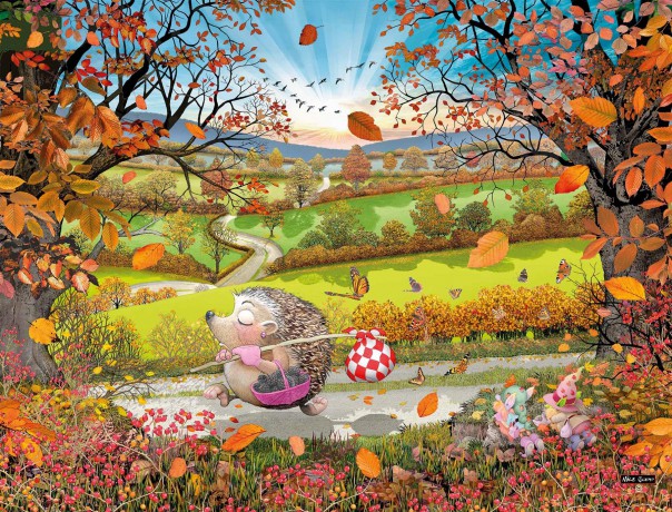 Puzzles For Adults - Pricilla Prickle - Mike Jupp 1000 Piece Jigsaw Puzzle | Made In Britain | Thick Puzzle Board | Cartoon Puzzles [PUZZLE]