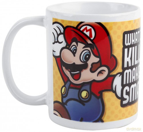 Pyramid International AFMG24469 Super Mario (Makes You Smaller) Official Boxed Ceramic Coffee/Tea Mug, Paper, Multi-Colour, 11 x 11 x 1.3 cm