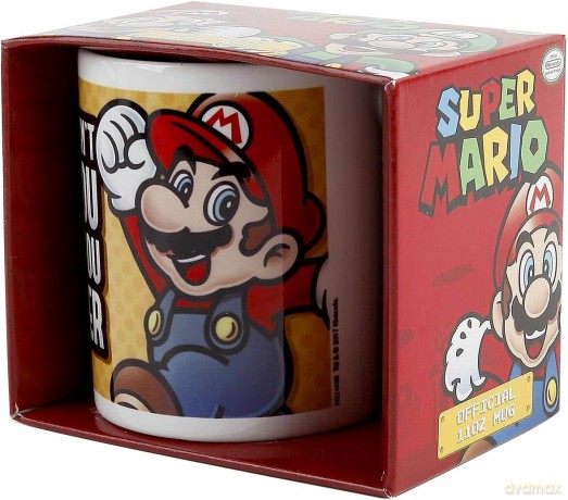 Pyramid International AFMG24469 Super Mario (Makes You Smaller) Official Boxed Ceramic Coffee/Tea Mug, Paper, Multi-Colour, 11 x 11 x 1.3 cm