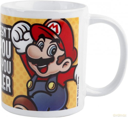 Pyramid International AFMG24469 Super Mario (Makes You Smaller) Official Boxed Ceramic Coffee/Tea Mug, Paper, Multi-Colour, 11 x 11 x 1.3 cm