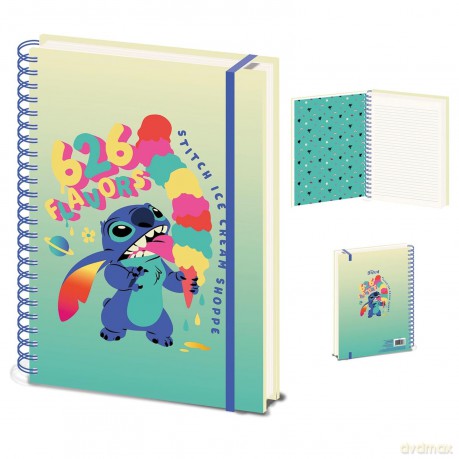 Pyramid International Disney Lilo and Stitch Wiro Notebook (626 Flavours Design) A4 Writing Book and Journal, Lilo and Stitch Gifts for Girls, Boys, Women and Men - Official Merchandise [KSIĄŻKA]