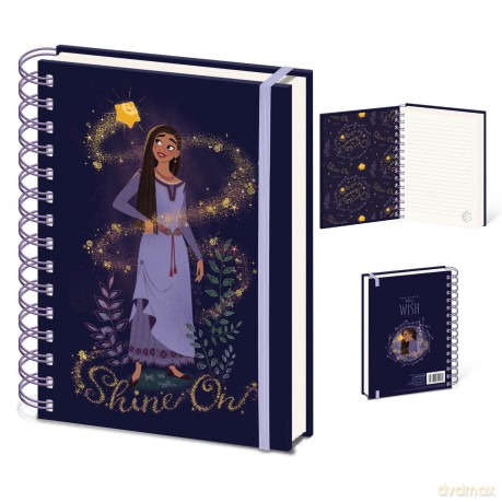 Pyramid International Disney Wish Wiro Notebook (Shine On Design) A5 Notebook and Journal, Disney Gifts for Women, Men and Kids - Official Merchandise [KSIĄŻKA]