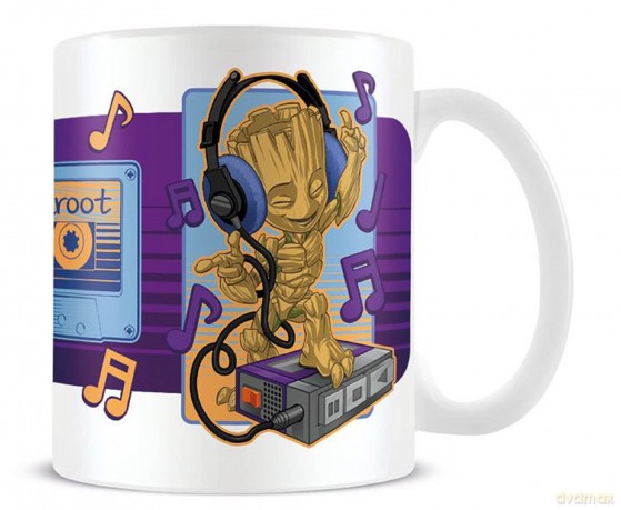 Pyramid International Guardians of The Galaxy Mug in Presentation Gift Box (Groot Cassette Design) 11oz Ceramic Mug - Official Merchandise