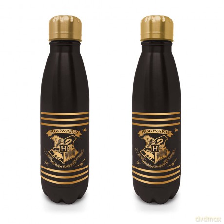 Pyramid International Harry Potter Metal Travel Bottle Hogwarts Crest and Stripes 540ml - Official Merchandise [KSIĄŻKA]