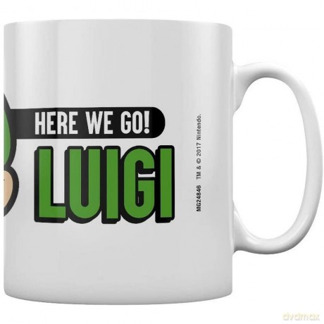 Pyramid International Pyramid - Super Mario Here We Go Luigi Coffee Mug, Multicolour