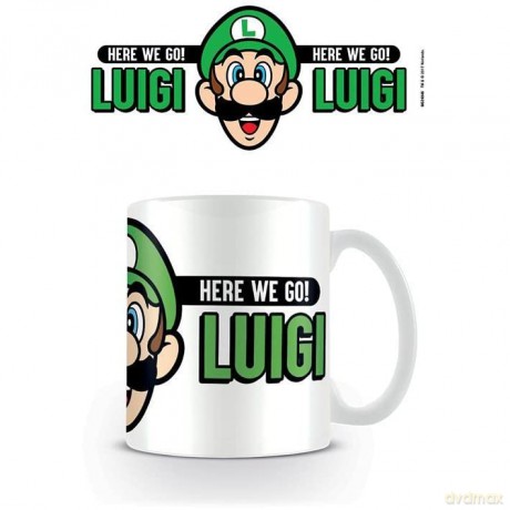 Pyramid International Pyramid - Super Mario Here We Go Luigi Coffee Mug, Multicolour