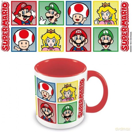 Pyramid SUPER MARIO - 4 Couleur - Mug intérieur coloré 315ml