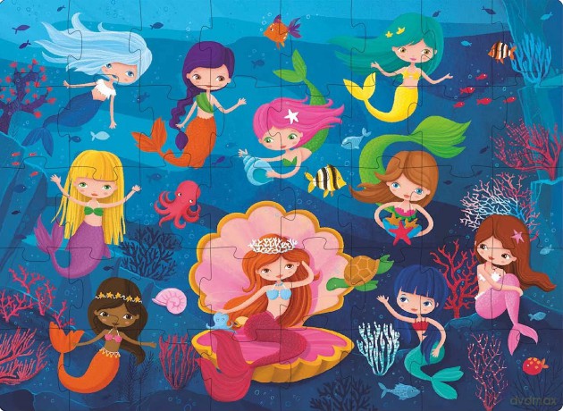 Q Box Learn Numbers Mermaids - M Gaule [KSIĄŻKA]